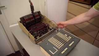 Anita MK8 vintage electronic desktop calculator demonstration