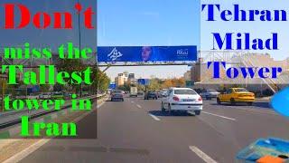 Tehran 2021, [Iran 2021] |Driving tour toward Milad Tower - visit Iran / تهران برج میلاد