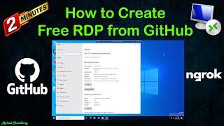 How to Create Free RDP from GitHub 2023 | How to create own RDP