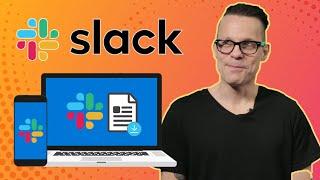 How to upload and download files in Slack