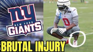  Giants’ blockbuster acquisition injures foot at practice NEW YORK GIANTS NEWS TODAY! NFL NEWS