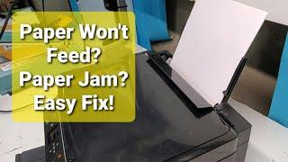 Fix Paper Feed and Paper Jam problems on Epson Expression XP-300 XP-310 XP-330 XP-340 XP-400 XP-430
