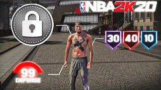 MY 99 PURE LOCKDOWN DEFENDER IS A GLITCH IN NBA 2K20..BEST LOCKDOWN DEFENDER BUILD IN NBA 2K20