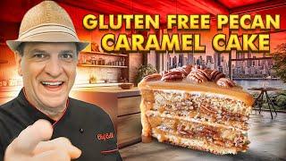 Easy Gluten Free Pecan Caramel Cake