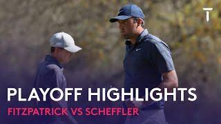 Matt Fitzpatrick vs Scottie Scheffler | Every Shot Sudden Death Playoff | 2022 WGC-Dell Match Play