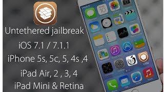 Jailbreak iOS 7.1.2 - 7.1.1 iPhone 5S, 5, 4s, 4 iPad Air, 4, 3, 2, iPad Mini