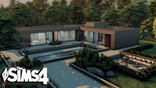 Minimalist glass house | The Sims 4 Speed Build