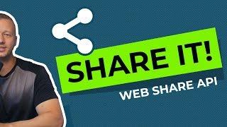Web Share API Tutorial - Native Sharing is Easy!