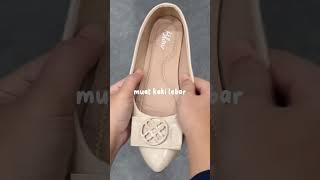 Unboxing Flatshoes Wanita Simple Buat Kerja Rekomendasi Shopee Haul Sepatu Kerja Murah Simple Outfit