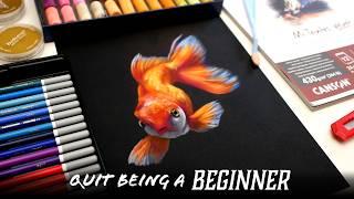 Beginners Drawing Tutorial - COMPLETE Guide in Pastel Pencils