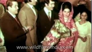 Wedding reception of Randhir Kapoor and Babita in 1971