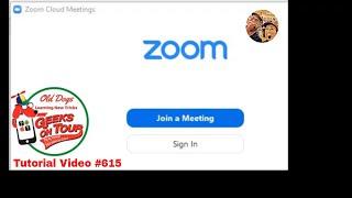 Basic Zoom meeting controls Tutorial Video 615