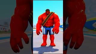 GTA V : Red Hulk And SuperHeros Vs Abomination Running Race | Part 31 #shorts #gta5