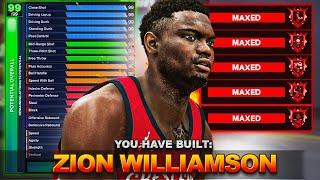 THE BEST ZION WILLIAMSON BUILD in NBA 2K25 is A CONTACT DUNK GLITCH... BEST SLASHER BUILD NBA 2K25!