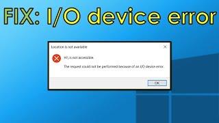 FIX: I/O Device Error