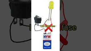 #shorts 9 volt battery 5 volt LED Kaise jalayen