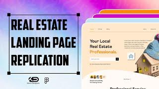 Real Estate Landing page UI Design | Replication series