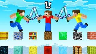 Minecraft Sky Grid Battle vs Friends! (1v1v1)