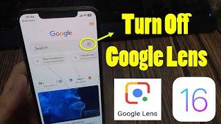 How to turn off google lens on iPhone (iOS 16)