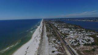 Drone footage of Perdido Key, Florida in 4K