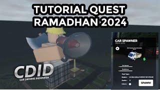 Quest Ramadhan 2024 Tutorial - Car Driving Indonesia Roblox