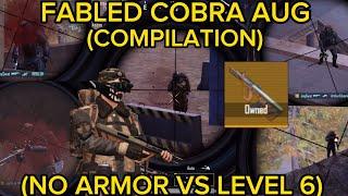 PUBG:Fabled Cobra AUG (No Armor Vs Level 6) In Metro Royale (COMPILATION)