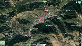 Where on the map is the capital of Andorra - Andorra la Vella