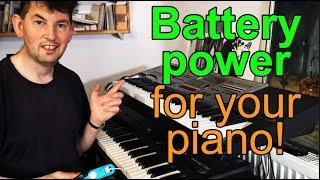 Power your digital piano/keyboard off a battery!