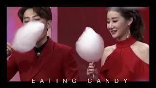 Funny moment! Chinese Co-Host Eats Cotton Candy in 3 Seconds.