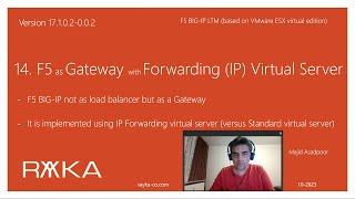 15. F5 as Gateway with IP Forwarding Virtual Server