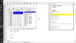 PUSHA and POPA Instruction - Assembly Language on Intel 8086