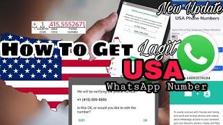 How To Get FREE US WhatsApp Number | HOW TO CREATE FREE USA WhatsApp Number 2022