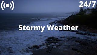 Ocean Thunderstorm Sounds | Stormy Sea Waves, Heavy Rain & Rolling Thunder Sounds for Sleeping FAST