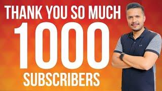 Thank You All 1000 Subscribers!!!