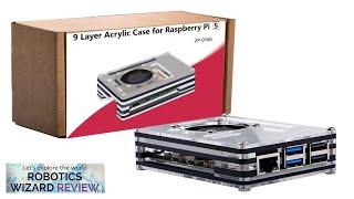 52Pi Acrylic Case 9 Layers Enclosure with Cooling Fan Heatsink for Raspberry Review