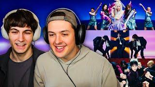 Famous YouTuber Reacts to K-pop First Time - TXT, Seventeen, Aespa