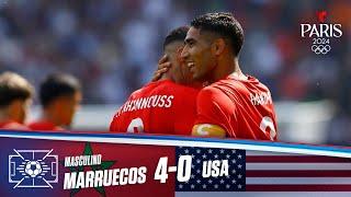 Highlights & Goles: Marruecos vs USA 4-0 en Cuartos de Final | Juegos Olímpicos París 2024