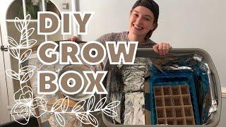 DIY Grow Light Box // Starting Seeds on a Budget // Crystal Does