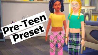 Pre-Teen Preset | The Sims 4