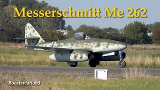 RARE catch Messerschmitt Me 262 / F86 Sabre / MIG-17 takeoff and landing