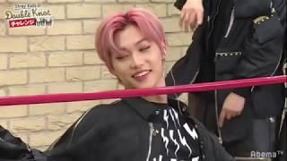 Stray Kids doing the Double Knot Challenge