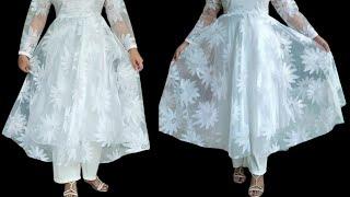 HOW TO CUT & STICH UMBRELLA FROCK KAISE BANAYEFLARE FROCK