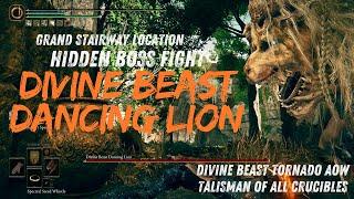 How To Get To Ancient Ruins, Grand Stairway - Secret Divine Beast Boss REMATCH  | Elden Ring DLC