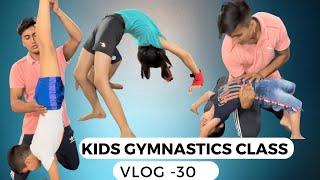 Kids Gymnastics Practice|| 100 Backflips Challenge || Vlog-30 ️|| The Krish Gupta