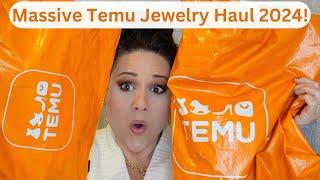 *MASSIVE & NEW* Temu Jewelry Haul & Try On! Gorgeous Jewelry All Designer Highend Inspired! W/Links!