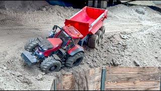 TRACTORS AT THE LIMIT, BRAND NEW LOADER GETS DIRTS, MEGA RC TRUCKS AND TRACTORS IN ACTION!!