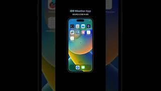 ️ 1 of 30 Projects | Awesome Weather App Built with SwiftUI!