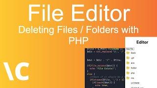 File Editor Ep. 5 (Deleting Files/Folders with PHP)