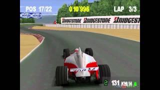 Monaco Grand Prix  Racing Simulation 2 - Gameplay PSX (PS One) HD 720P (Playstation classics)