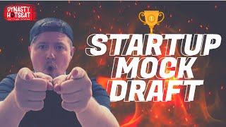 HELPING YOU WIN SHIPS! | DYNASTY STARTUP MOCK DRAFT | USING 1.12 | DYNASTY FANTASY FOOTBALL